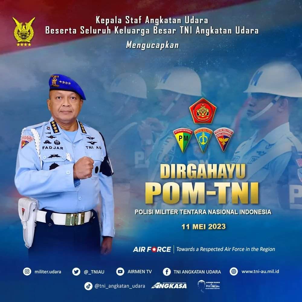 KASAU dan Seluruh Keluarga Besar TNI Angkatan Udara