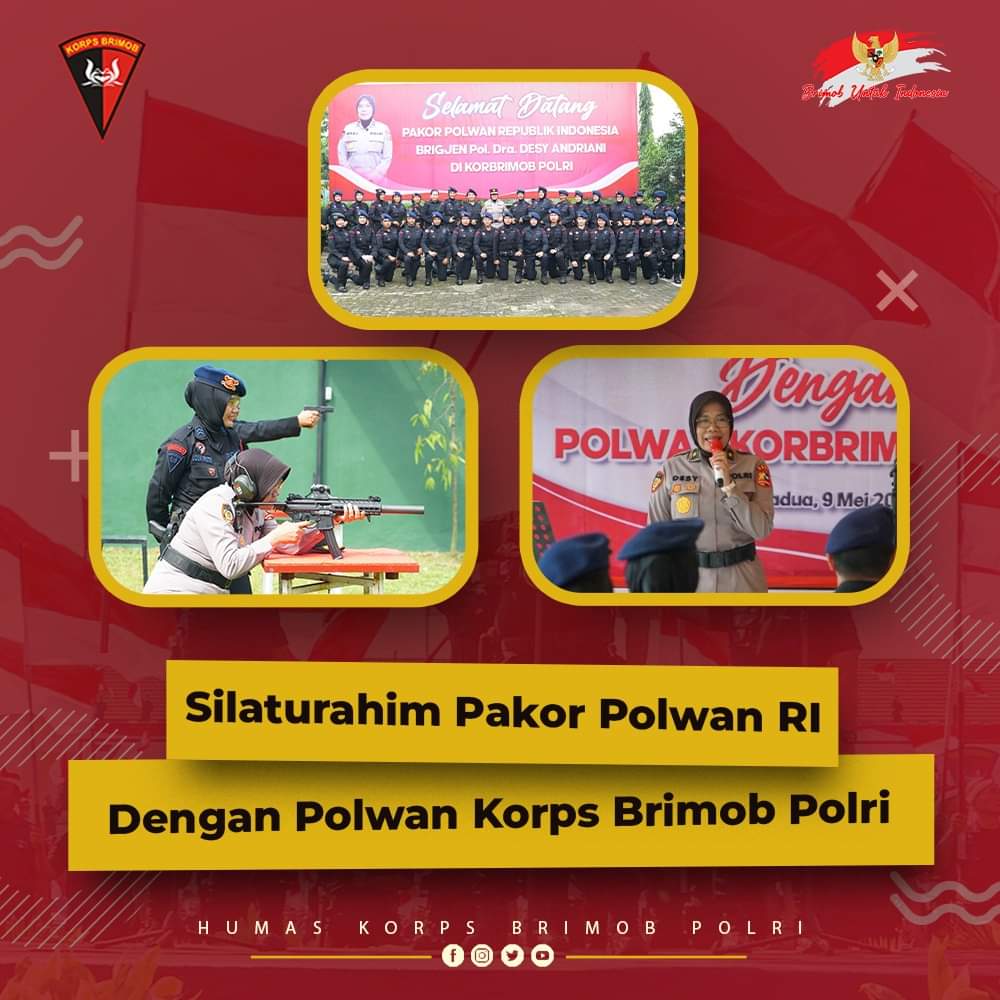 Silaturahim Pakor Polwan RI dengan Polwan Korbrimob