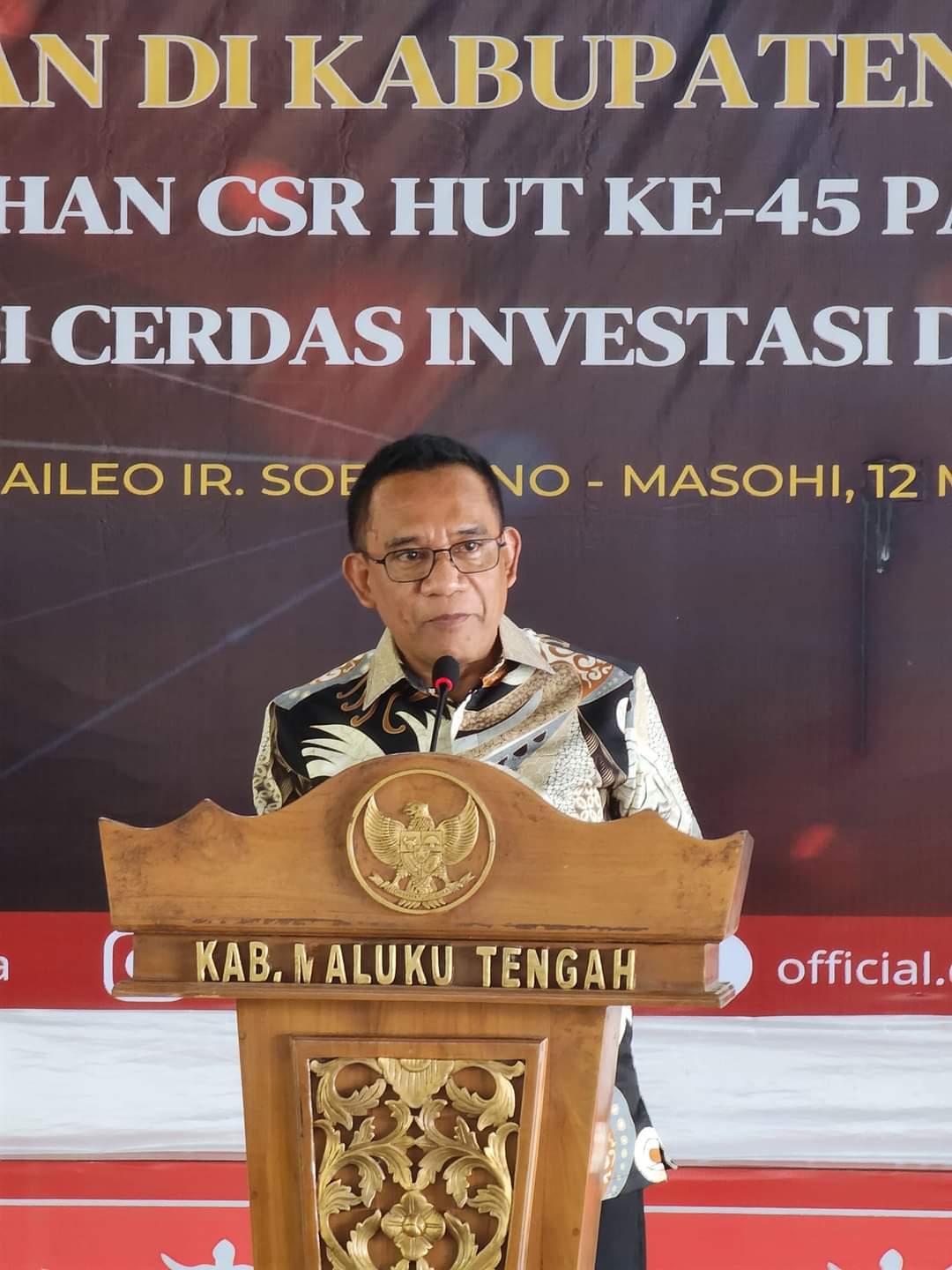 HADIRI Acara PENCANANGAN PROGRAM LITERASI DAN INKLUSI 1000 PEREMPUAN DI KABUPATEN MALTENG DAN SIMBOLIS PENYERAHAN CSR HUT KE 45 PASAR MODAL