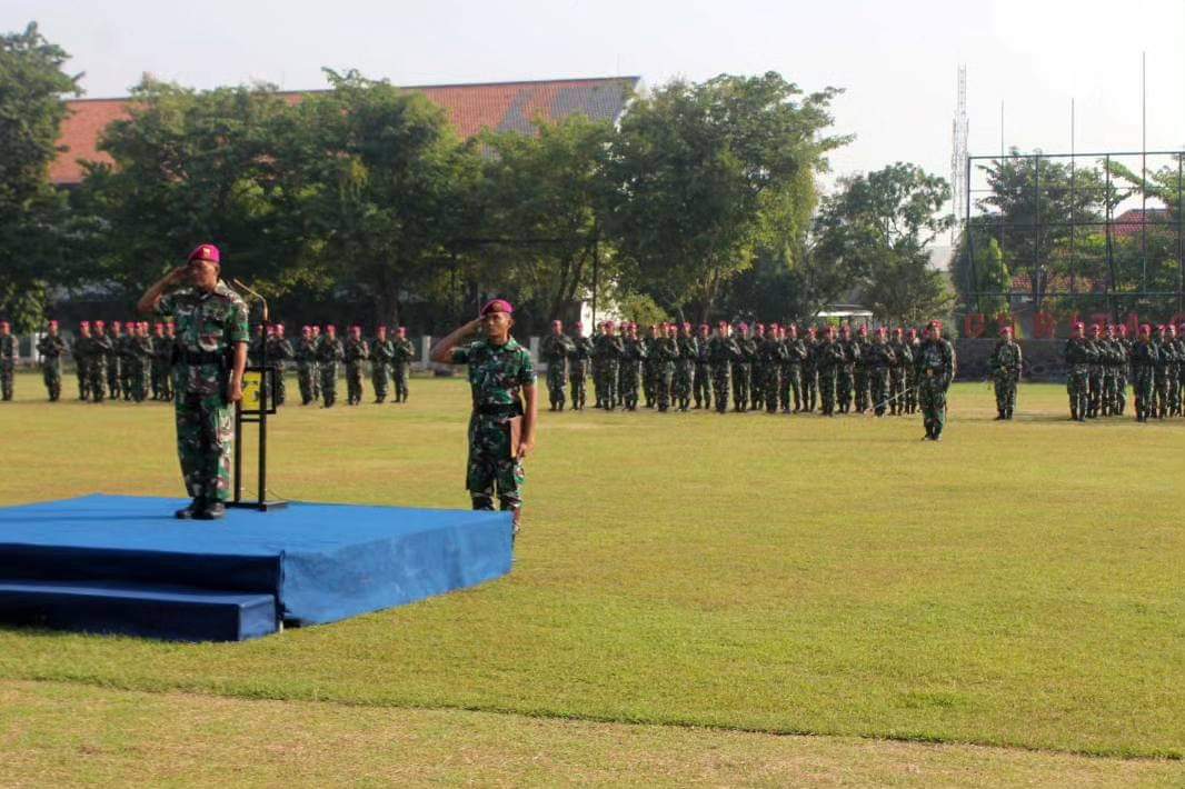 Batalyon Infanteri 5 Marinir Gelar Upacara Hari Kebangkitan Nasional 2023