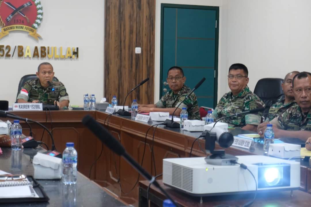 KASREM 152/BAABULLAH PIMPIN SIDANG PANKAR BINTARA/TAMTAMA KOREM 152/BAABULLAH