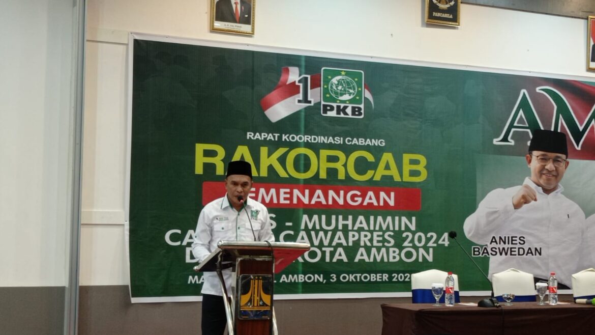 DPW PKB Maluku Buka Rakorcap Pemenangan Capres-Cawapres 2024