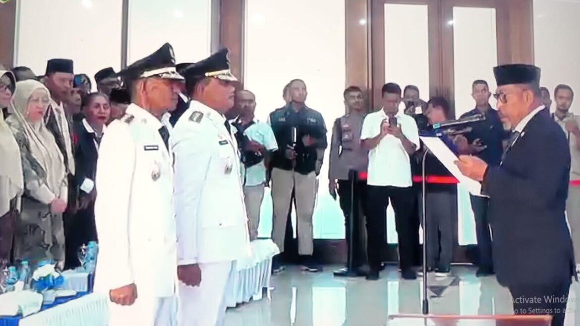 Gubernur Maluku Resmi Melantik Penjabat Bupati Maluku Tenggara dan Penjabat Walikota Tual