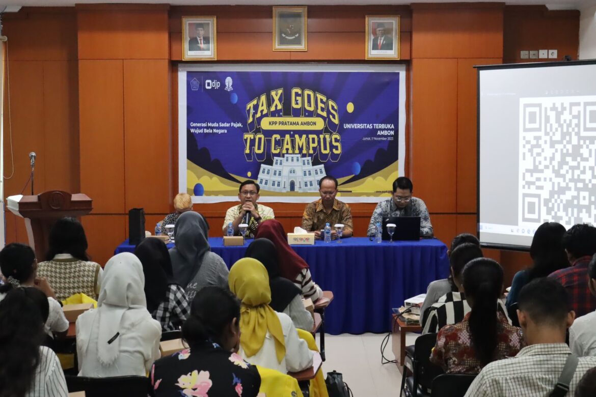 Universitas Terbuka-KPP Pratama Ambon Gelar Tax Goes to Campus