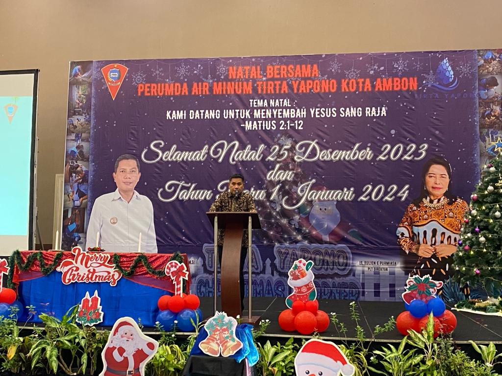 Natal PDAM Tirta Yapono, Ini Harapan Walikota Ambon