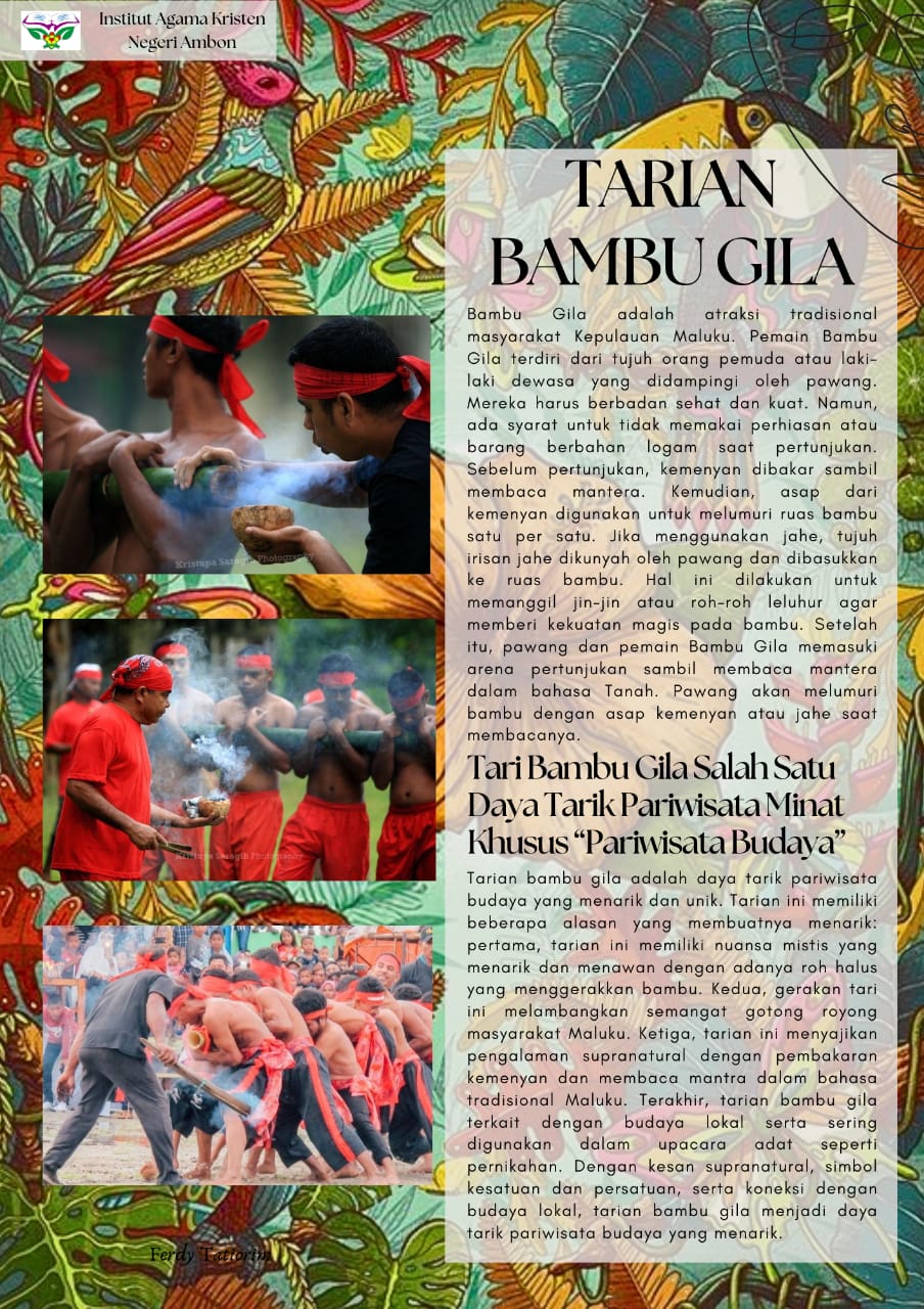 Tarian Bambu Gila, Salah Satu Daya Tarik Pariwisata Minat