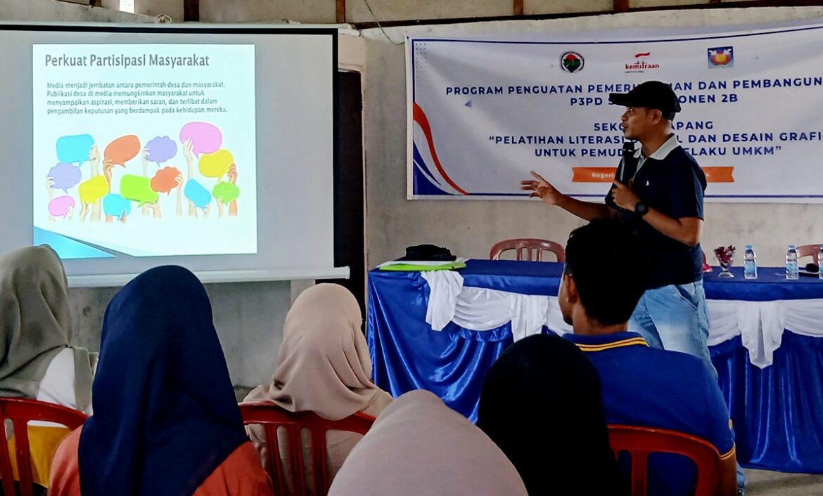 Sekolah Lapangan P3PD Kemendes Kuatkan Kapasitas Pemuda dan Pelaku Usaha di Liang