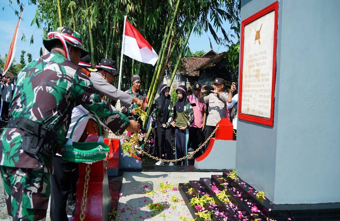 Jelang Hari Pahlawan Koramil 0808/15 Gandusari, Gelar Napak Tilas Jejak Perjuangan TRIP