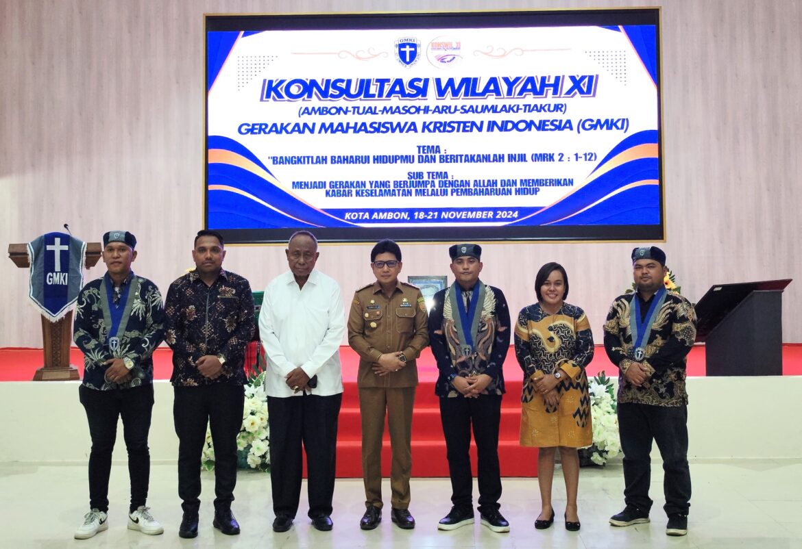 PENJABAT GUBERNUR MALUKU HARAP GMKI TINGKATKAN KOLABORASI LINTAS GENERASI DAN STAKEHOLDER